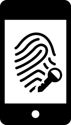 Mobile Fingerprint Scanner Security Option Craft Design Svg File, Free Vectors File